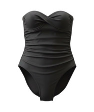 Beach Women’s Strapless Solid Black One-Piece Swimsuit Size 10 New w/ Tags Swimsuit price