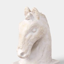 Rustic Ceramic Horse Bust Decorative Object - Threshold Decorative Object price