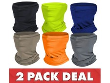 2 X FACE MASK Bandana Neck Gaiter Headbands Reusable Breathable UV Sun Shield Neck Gaiter (Outdoor) price