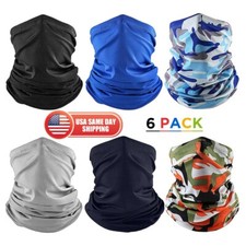 6x Winter Face Mask Sun Shield Neck Gaiter Cover Balaclava Bandana Men Women Kid Neck Gaiter (Outdoor) price