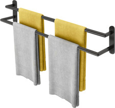 Double Towel Bar 32 Inch, Towel Racks for Bathroom, Wall Mount Bathroom Towel Ho Towel Rack price