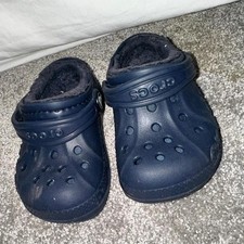 Crocs Classic Lined Clog Navy Toddler Size C6 Unisex Children's Slippers & Sandals price