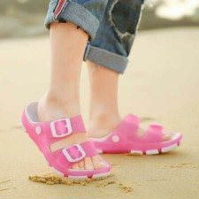 BUCKLE STYLE PVC KIDS SANDALS WITH LED LIGHTS SIZE 8-1Y Unisex Children's Slippers & Sandals price