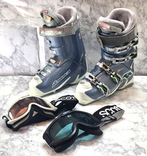 Nordica Olympia SM8 Ski Boots womens / Mondo 305mm Blue White 2~SCOTTS GOOGLES Ski Boots price