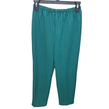 Haband For Her Womens Size 10 Blue Black Geometric Elastic Waist Casual Pants Women's Pants price
