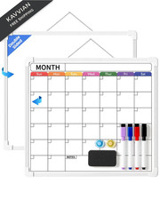 VITEVER Calendar Whiteboard for Wall, Double-Sided Dry Erase Board, White Wall Board price