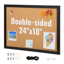 Uimoso Cork Board Bulletin Board 24x18 / 36x24 in MDF Sticker Frame Wall Mounted Wall Board price