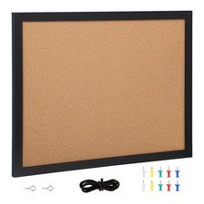 Uimoso Cork Board Bulletin Board 24" x 18" with MDF Sticker Frame Wall Mounted Wall Board price