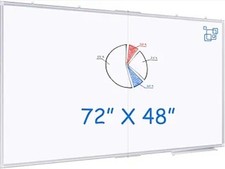 Magnetic Dry Erase Board, 72 X 48 Inches, Foldable Wall-Mounted Whiteboard with Wall Board price