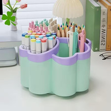 Pen Holder Desk Organizer,360°Rotating Pencil Pen Holder,Large Capacity Desk Sto Pen Holder price