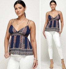 Baby Doll Cami ,Festival , Boho, aztec tribal floral vibes so adorable! Tunic price
