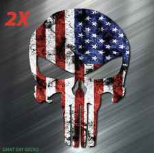 (2) The Punisher United States 1776 America car Laptop Wall Sticker Decal USA Wall Sticker price
