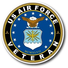 US AIR FORCE VETERAN DECAL STICKER 3M USA MADE TRUCK WINDOW WALL CAR LAPTOP Wall Sticker price