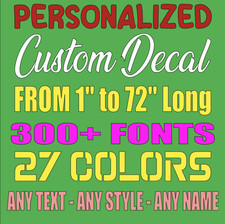 Custom Personalized Vinyl Lettering Name Decal Sticker Car Window Tumbler Flask Wall Sticker price