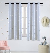 Star Blackout Window Curtain 4 Panel 38" x 54" Kids Youth Baby Room Decoration Baby Room Curtain price