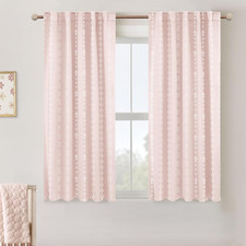 Light Pink Striped Curtains for Girls Room, Semi Blackout Nursery Curtains Baby Baby Room Curtain price
