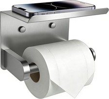 Wall Mount Brushed Nickel Toilet Paper Holder With Shelf Toilet Paper Holder price