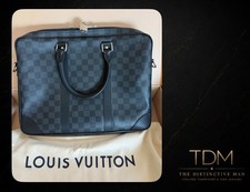 Louis Vuitton Damier Graphite Briefcase Business Bag Black Authentic Full Set Men''s Handbag price