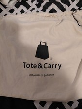 Tote&Carry Black  Briefcase/Document Case Zip Closure Double Handles w/ Dust Bag Men''s Handbag price