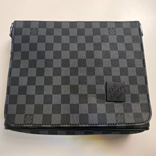 Louis Vuitton Damier Graphite Messenger Bag Gray/Black Zip Adjustable Strap Men''s Handbag price