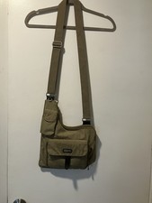 baggallini Beige Solid Crossbody Bag Zip & Magnetic Closure, Adjustable Strap Men''s Handbag price