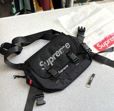 Supreme SS20 Black Mesh Waist Bag Crossbody Messenger Fanny Pack NWT Men''s Handbag price
