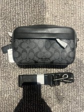 Coach Graham Black Crossbody Bag in Signature Men''s Handbag price