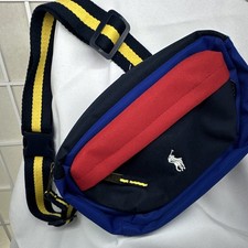 Polo Ralph Lauren Belt Waist Bag Fanny Pack Multi Color & WhitePolo Horse NWT Men''s Handbag price