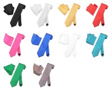 Vesuvio Napoli Solid Color Woven Stripe NeckTie Handkerchi​ef Neck Tie Hanky Set Tie Set price