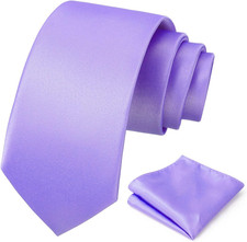 Men's Tie Set Solid Pure Color 3.15" (8CM) Classic Formal Plain Necktie and Pock Tie Set price
