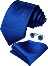 Mens Solid Color Tie and Pocket Square Set Woven Silk Plain Necktie & Handkerchi Tie Set price