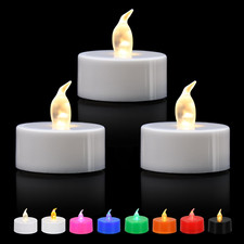 12-Pack Battery-Operated Tea Light Candles Flickering Flameless LED Lights Warm Decorative Candle price