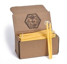 100% Pure Beeswax Dipped Hanukkah, Orthodox Church or Birthday Candles, 8" or 6" Decorative Candle price