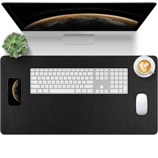 Carethos Black Leather Desk Mat Large Mouse Pad, 23.6" x 13.8", Desk Pad price