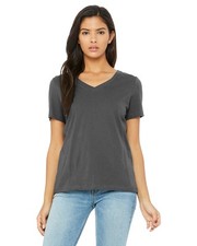 Bella + Canvas 6405 Ladies 100% Cotton T Shirt Relaxed Fit Jersey V-Neck T-Shirt Women's Shirt price