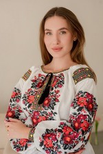 Ukrainian Embroidered Linen Blouse Women White Floral Vyshyvanka Ethnic Top Women's Shirt price