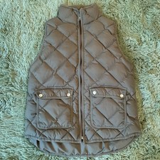 J.Crew Quilted Puffer Vest Olive Green Utility Pockets Women's Size S Women's Vest price