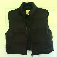 Thread & Supply Women's Sz S Black Insulated Full Zip Collared Puffer Vest Women's Vest price