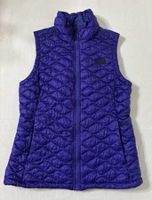 The North Face Women’s ThermoBall Vest Size S Purple Full Zip Puffer Insulated Women's Vest price