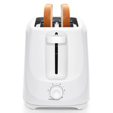2-Slice Toaster with 6 Shade Settings and Removable Crumb Tray, Arctic White Toasters price