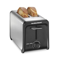 Hamilton Beach Wide Slot 2 Slice Toaster Stainless Steel with Bagel and Boost Toasters price