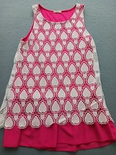 12PM by Mon Ami Girls' Dressy Blouse 12 Pink Lace Scalloped Casual Work Stylish Girls' Blouse price