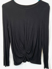 Art Class Women's Girls Size XL 14-16 Black Long Sleeve Top Blouse Knot Front Girls' Blouse price