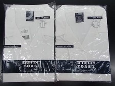 Girls French Toast White Short & Long SL Button Down Uniform Shirt Sz 10.5 &20.5 Girls' Blouse price