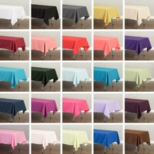 60 x 126 in. Rectangular Polyester Tablecloths for 8 ft. Tables Banquet Party Tablecloth price