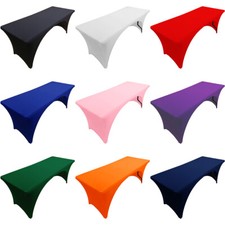 Spandex Open Back Tablecloth Rectangular Stretch Fitted Table Cover Tablecloth price