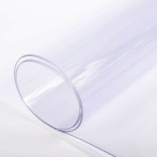 Clear Plastic Vinyl Table Cover Tablecloth Protector Transparent - Sold Folded Tablecloth price