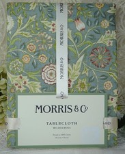 NEW SEALED MORRIS & Co Cotton Tablecloth 70 IN ROUND WILHELMINA GREEN MULTI Tablecloth price