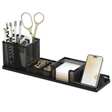 SUPEASY Pen Holder for Desk, 6 Piece Mesh Desk Organizer Set for Office Organiza Office Set price