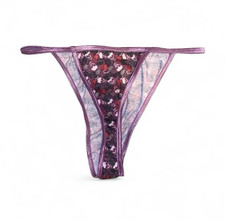 Women’s Y2K purple skull print panties size XL Thong, String price